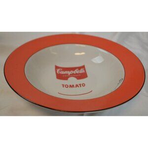 Andy Warhol Soup Bowl 9" Ghost Block Art Campbell Soup Can Rim - NEW